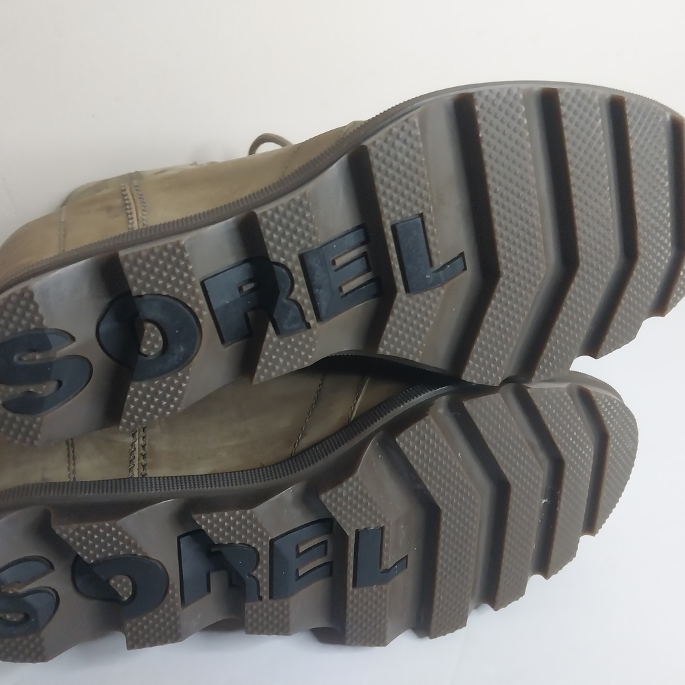 SOREL 8.5 Women's Taupe Lace-Up Boots - Picture 13 of 15